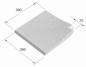 Preview: Toro Poolrandstein mit dentil, Farbe: weiß, gekrümmter Winkel, Radius: 1,00/ 1,25/ 1,50/ 2,00/ 2,50/ 3,00/ 4,00/ 4,50/ 5,00 m